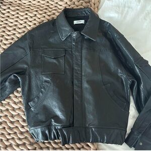 Danielle Guizio Leather Jacket